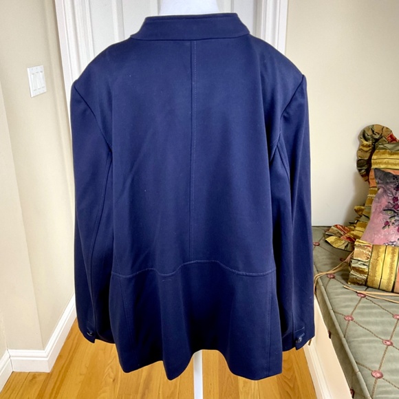 Talbots Blazer Jacket Navy Ponte Plus 2021 (20W) NWT - Picture 3 of 8